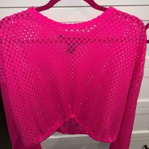 Polly & Esther Hot Pink Knit Top